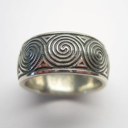 Nibelungen-Ring "Klassik" - Silber, oxydiert