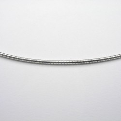 Silber-Collier - Tonda - mit Bajonettverschluss – poliert