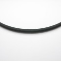 Kautschuk-Collier (2,00 mm), schwarz mit Druckverschluss – Edelstahl