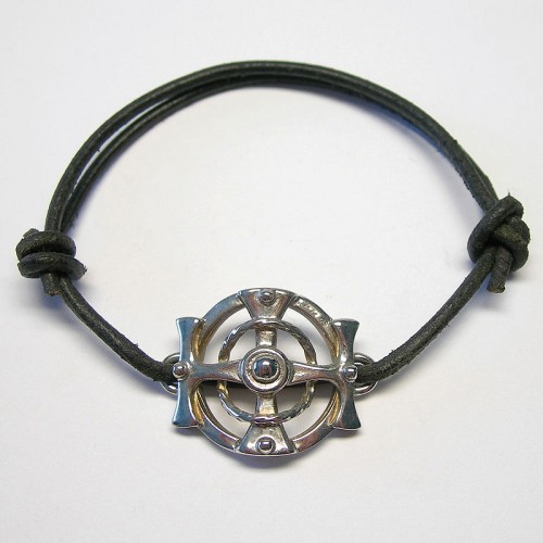 Mythos-Armband "Kreuz im Kreis" - Silber