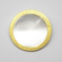 Silber-Anhänger "Sonnengalaxie" - teilvergoldet, eismatt - seidenmatt