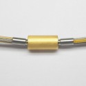Gelbgold Collierschließe - Sonniger Zylinder - Flextechnik