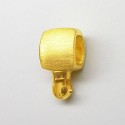 Gelbgold Collier-Schlaufe - Kissen -, seidenmatt – Flextechnik