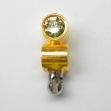 Gelbgold Collier-Schlaufe - Sternenschlaufe - mit Brillant, poliert – Flextechnik