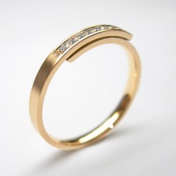 Roségold Ring "Sternenschweif" mit Brillanten
