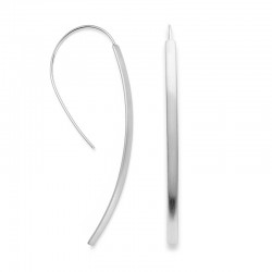 Silber-Ohrhänger "Monden-Stäbe", seidenmatt-poliert
