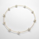 Perlen-Armband "Großer sonniger Perlentanz" mit Süßwasser-Zuchtperlen