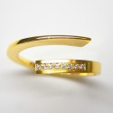 Gelbgold Ring "Sternenband-Sonnenschweif" mit 8 Brillanten